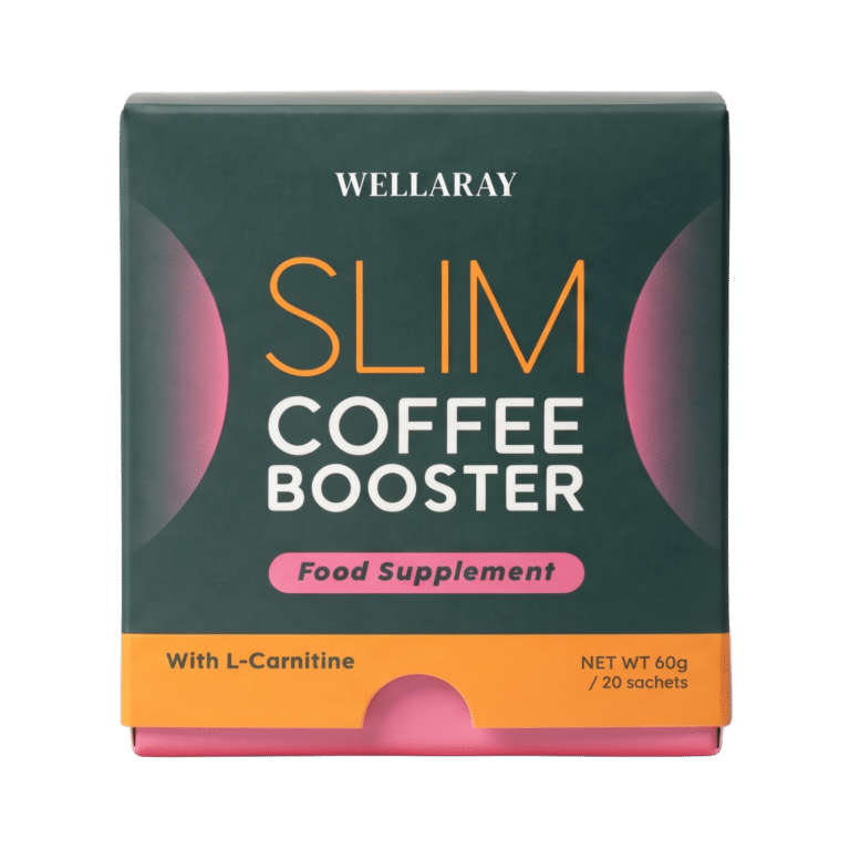 Wellaray Slim Coffee Booster Sachets, Nahrungsergänzungsmittel, Schachtel mit 20 Portionsbeuteln à 4 g